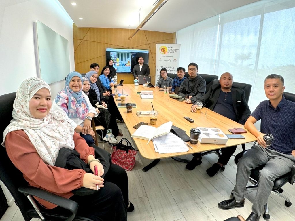YEAB committee members attending a business planning meeting in Brunei
